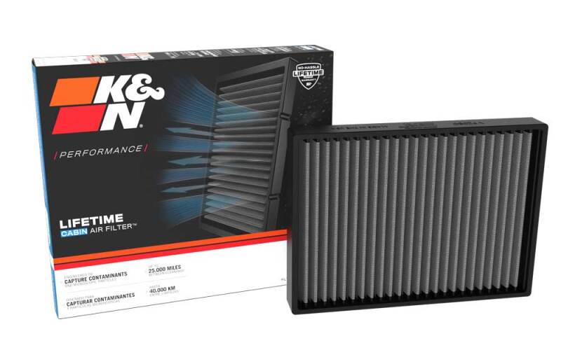 K&N Engineering VF2080 Washable Cabin Air Filter for Lexus LS500h and Toyota Mirai
