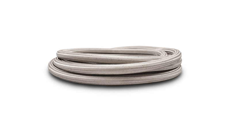Vibrant SS Braided Flex Hose with PTFE Liner -12 AN, 20 ft Roll