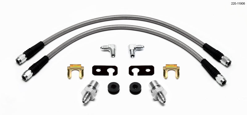 Wilwood Flexline Kit for Front Fiesta – Reliable Brake Line Replacement