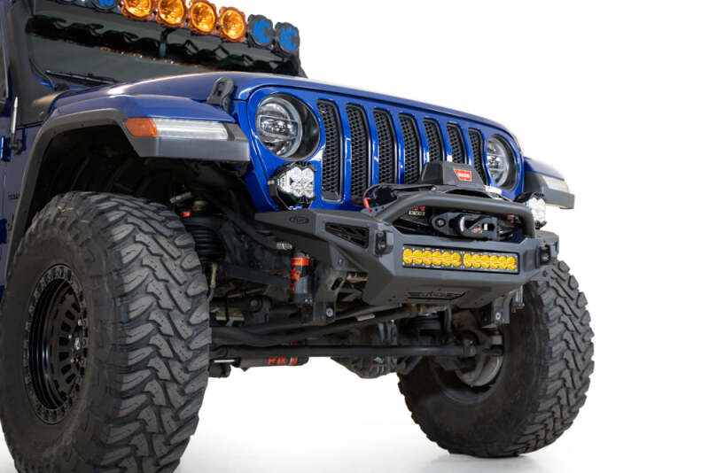Addictive Desert Designs Rock Fighter Front License Plate Mount for Jeep Wrangler JL and Gladiator JT