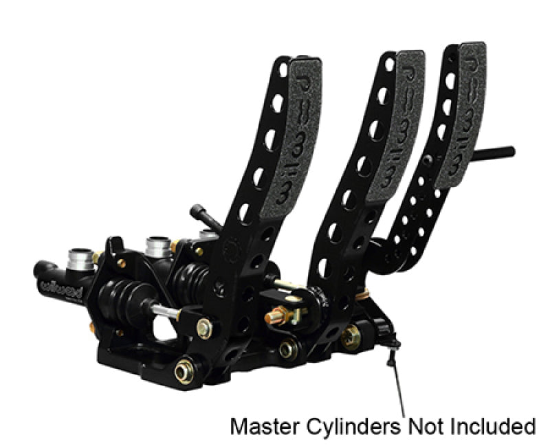 Wilwood Part 340-12410 Floor Mount Brake, Clutch & Throttle Pedal Assembly