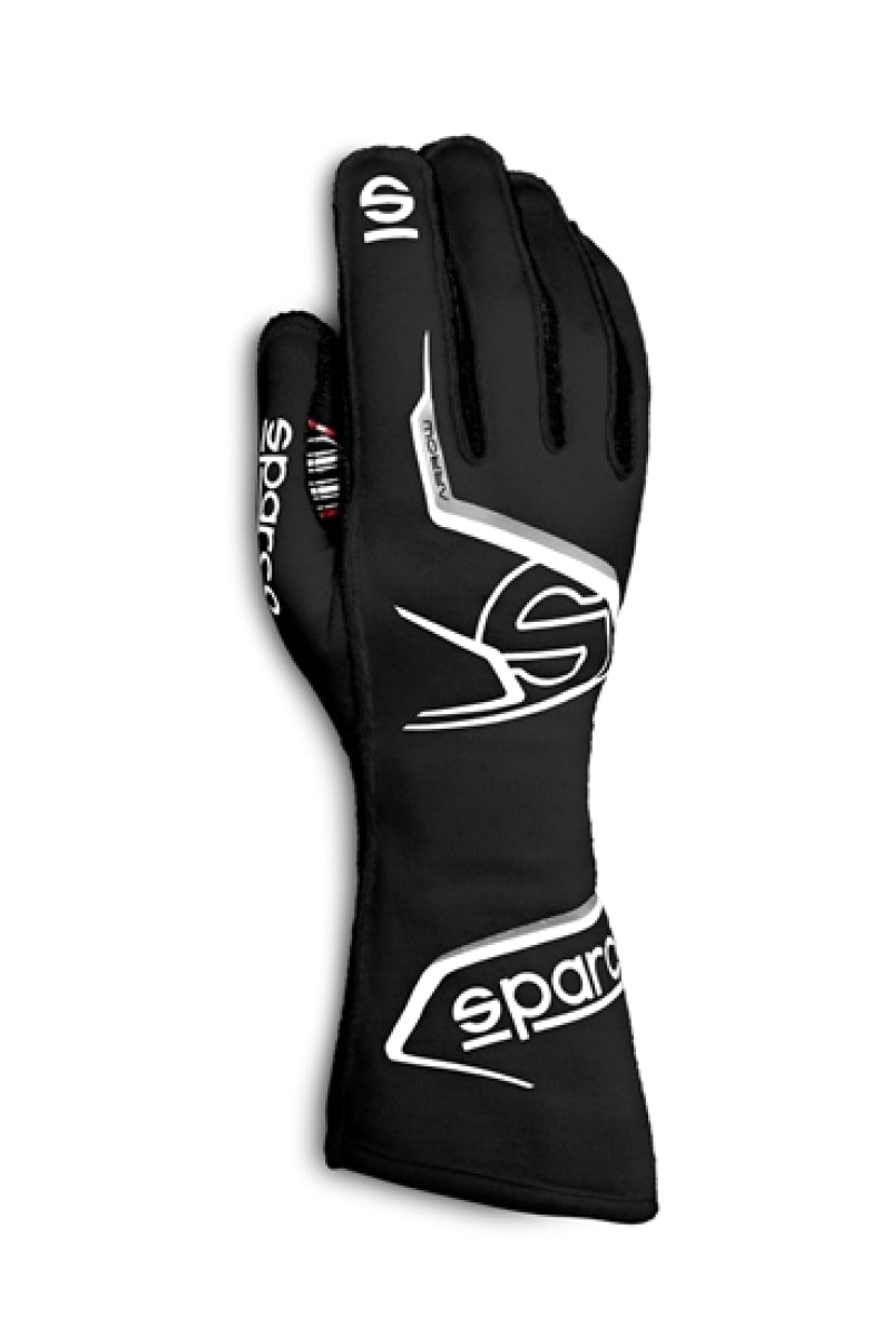Sparco Arrow 11 Black and White Racing Gloves - Model 00131411NRBI