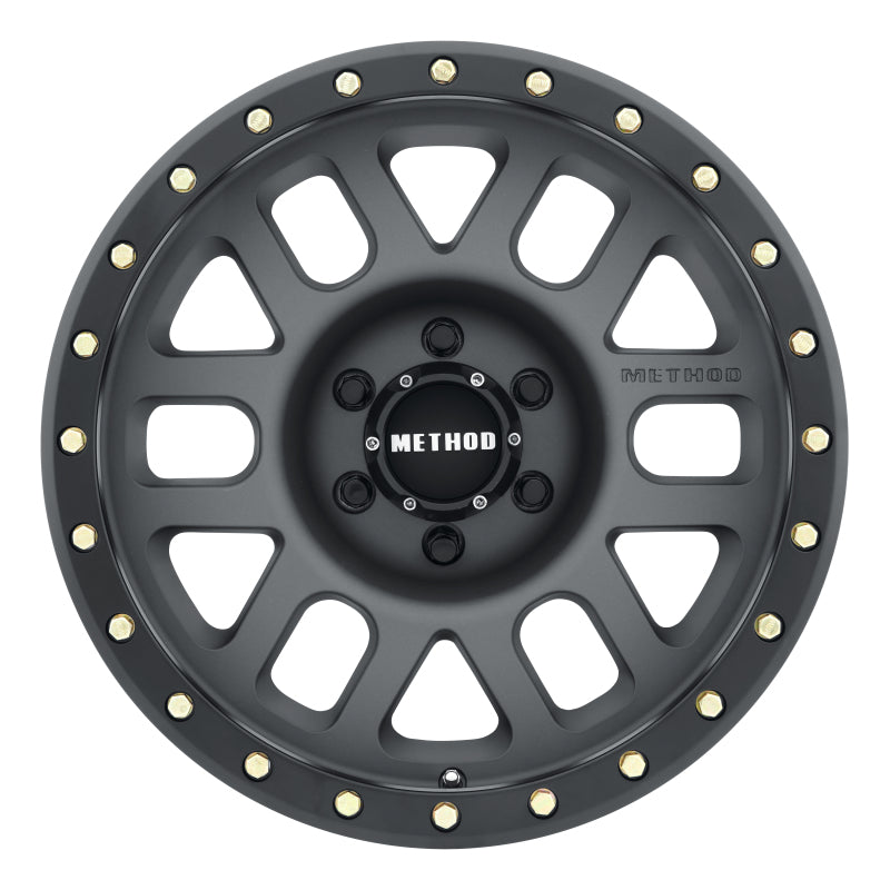 Method MR309 Grid 17-Inch x 8.5-Inch Wheel with 6x5.5 Bolt Pattern and Titanium Finish