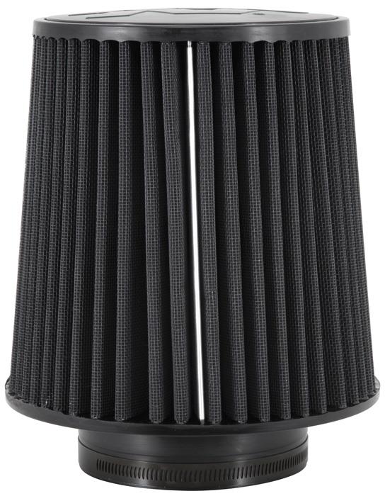 K&N Engineering RU-5283HBK Black Universal Air Filter – 4.5 inch Flange ID x 8 inch Base OD x 6.625 inch Top OD, Round Tapered Design
