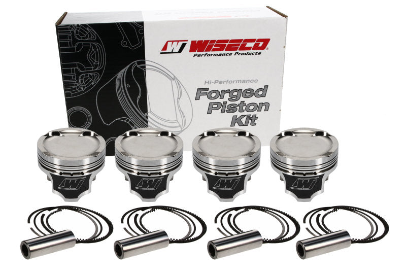 Wiseco K541M815AP Professional Series Forged Honda B18 Piston Set - 81.50 mm Bore, 30.00 mm Compression Height, 0.827 in. Pin Diameter
