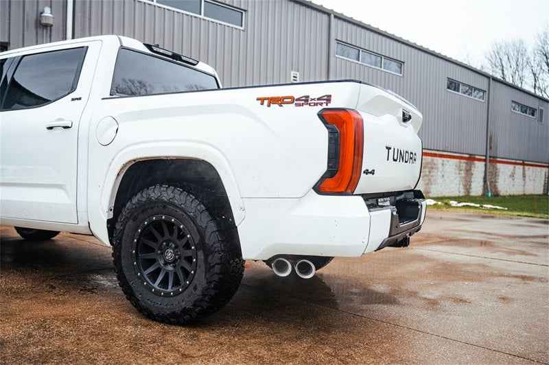 Corsa 22-25 Toyota Tundra 4WD 3in Sport Cat-Back Side Exit Exhaust System w/ Twin 4in Polished Tips