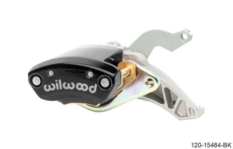 Wilwood MC4 Mechanical Right Hand Brake Caliper - Black with 1.19-inch Piston and 1.10-inch Rotor Compatibility