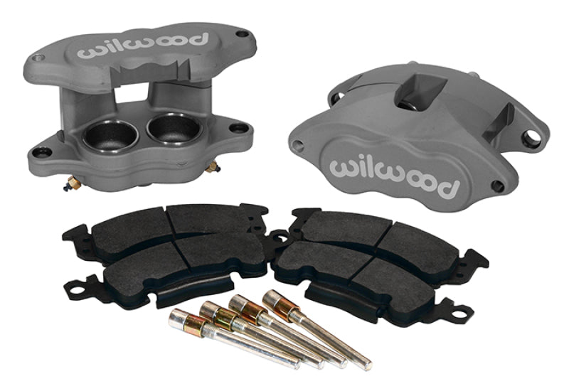 Wilwood D52 Rear Caliper Kit - Grey Ano, 1.25 Inch Pistons, Fits 1.28 Inch Rotors