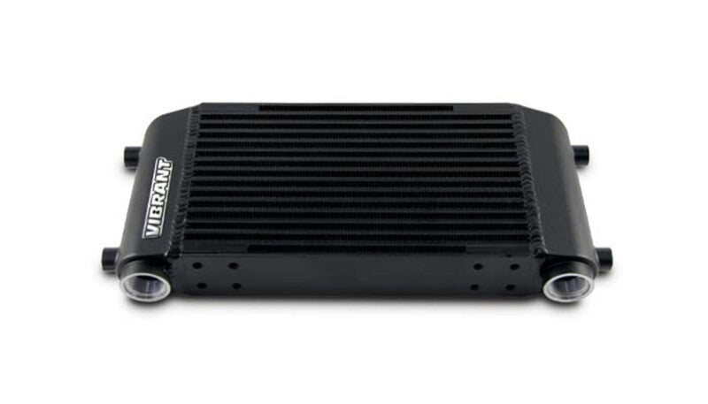 Vibrant Single Pass Oil Cooler Assembly 6 in. x 10 in. x 2 in. for Automotive Engine Cooling
