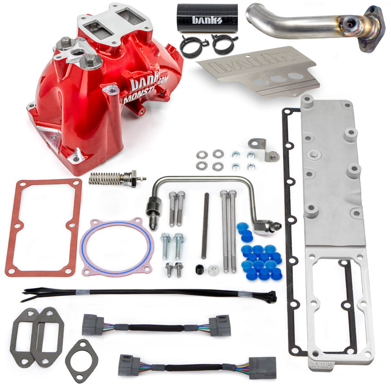 Banks Power 13-18 Dodge Ram 6.7L Monster-Ram Intake System with Fuel Line for Chassis Cab - Improved Throttle Response and Fuel Efficiency