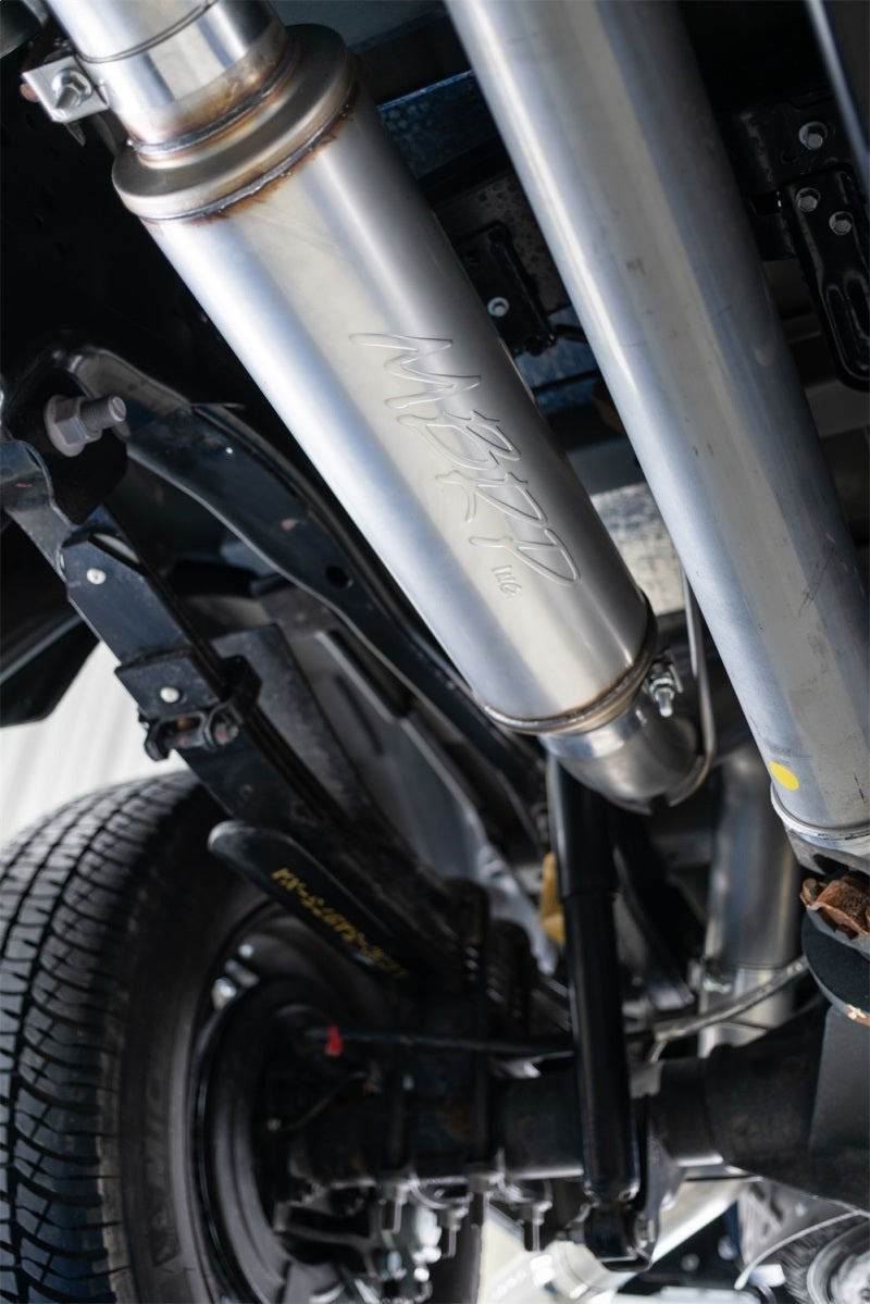MBRP Armor Pro Series 2017+ Ford F-250/F-350 6.2L/7.3L Single Side 4-inch T304 Stainless Steel Cat-Back Exhaust System