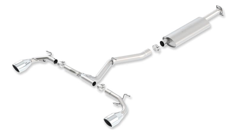 Borla S-Type Cat-Back Exhaust System for 2013-2016 Scion FR-S, 2013-2020 Subaru BRZ, and 2017-2020 Toyota 86 with 2.0L 4-Cylinder Engine
