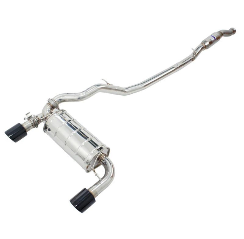 Invidia Ford Focus RS 2015-2018 Q300 Valve-Back Exhaust with Black Tip - Part Number HS15FFR3V1RB