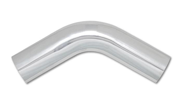Vibrant 2.5-inch O.D. Universal Aluminum Tubing with 60 Degree Bend - Polished