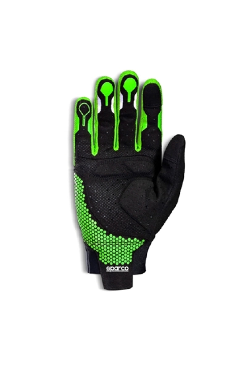 Sparco Gloves Hypergrip+ 10 Black and Green - Automotive Performance Gloves