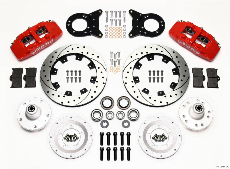 Wilwood Dynapro 6 Front Hub Kit with 12.19-inch Rotors for 1965-1969 Mustang and Classic Ford Models