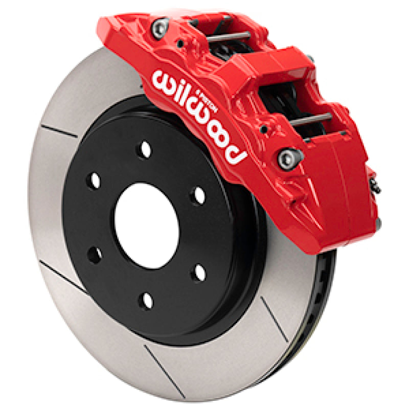Wilwood Aero6-DM Front Brake Kit for 2021 Ford F-150 Raptor – Slotted Discs in Red