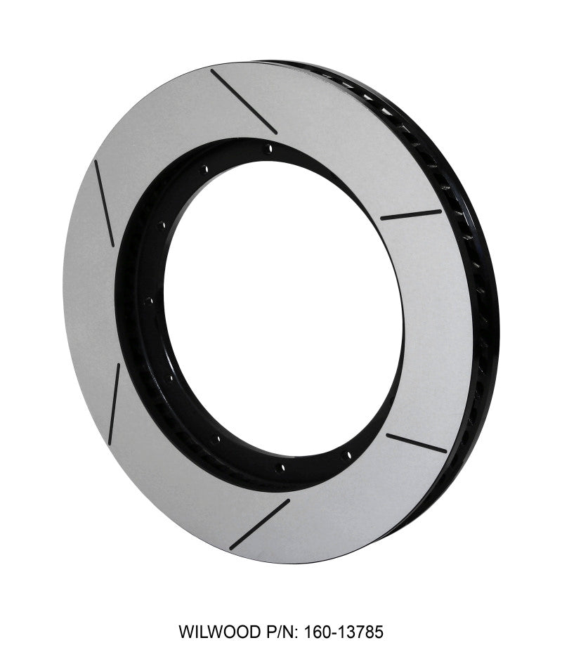 Wilwood GT Series GTB 60 Curved Vane Brake Rotor - 15 inch Diameter, Black E-Coat Finish