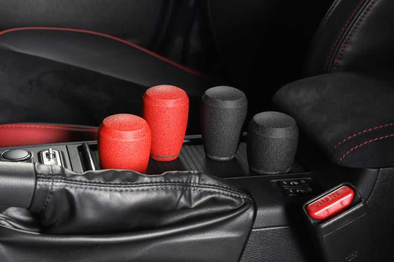 GrimmSpeed Stubby Shift Knob Stainless Steel Red – M12x1.25