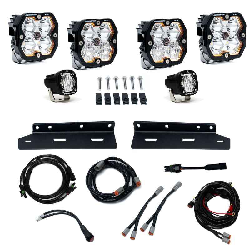 Baja Designs 21-25 Ford Raptor Squadron Pro 2.0/S1 Fog Pocket Kit (Multi Patterns) - Clear