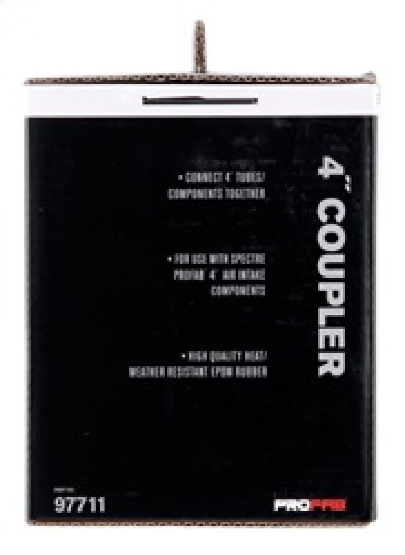 Spectre 4-Inch Inside Diameter Black EPDM/TPE Coupler for Automotive Air Intake Systems