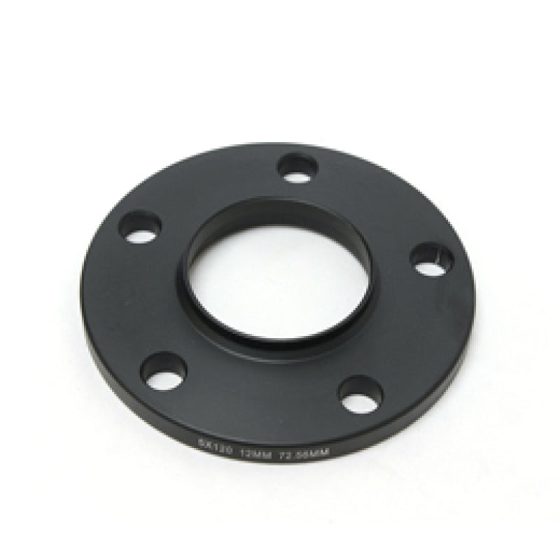 Wheel Mate Hub Centric Wheel Spacer 5x120.7 Bolt Pattern, 12mm Thickness, 70.3mm Center Bore – Black