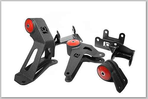 Innovative 94-01 Integra K-Series Black Steel Mounts 75A Bushings (Not K24 Trans)