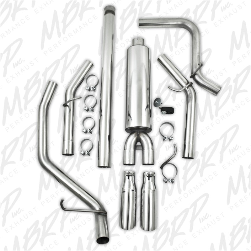 MBRP Armor Plus Series Cat Back Exhaust System for Chevrolet Silverado and GMC Sierra 1500 - Part S5056409