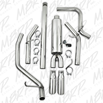 MBRP Armor Plus Series Cat Back Exhaust System for Chevrolet Silverado and GMC Sierra 1500 - Part S5056409