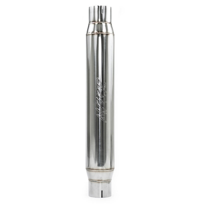 MBRP Universal Resonator with 3-Inch Inlet/Outlet – 22-Inch Body, 26-Inch Overall Length, T304 Stainless Steel