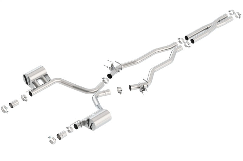 Borla ATAK Cat-Back Exhaust System for 2015-2023 Dodge Charger SRT 392 and 2015-2016 Chrysler 300C with Active Valves - No Tips Included