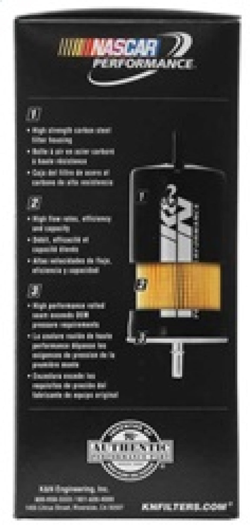 K&N Engineering PF-2500 Cellulose Media Fuel Filter for Chevrolet Trucks and SUVs
