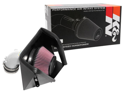 K&N Engineering Part 69-5320TS Silver Typhoon Short Ram Intake for Kia Stinger and Genesis G70