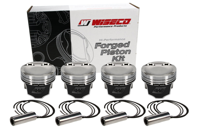 Wiseco 1400 HD Mitsubishi 4G63 Turbo Piston Set – 86.00 mm Bore, Forged Performance for Heavy-Duty Racing
