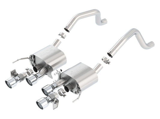 Borla ATAK Axle-Back Exhaust System for 2015-2019 Chevrolet Corvette C7 Z06 & Grand Sport with NPP Valves