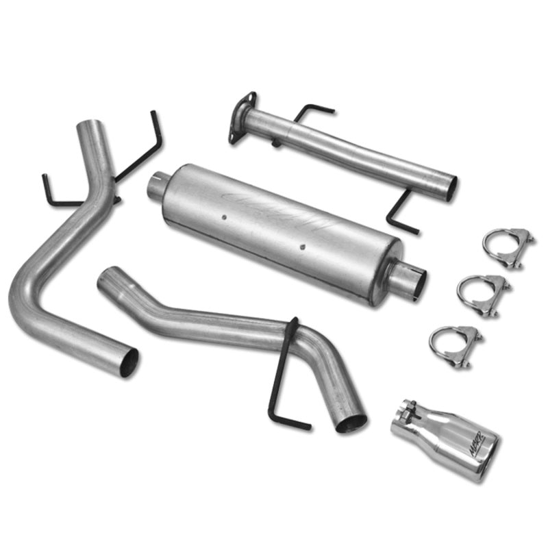MBRP Armor Lite Series Cat Back Exhaust System for Toyota FJ Cruiser 2007-2014 – Single Rear Exit, 2.5 Inch Diameter with 3.75 Inch Oval Tip