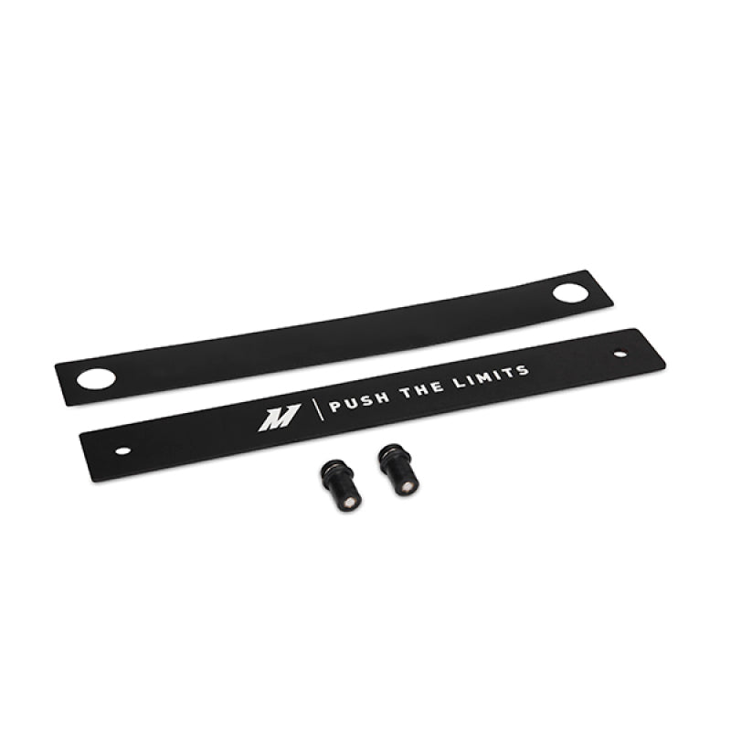 Mishimoto MMLP-UNI-BK License Plate Delete – Anodized Black Aluminum Cover with Logo Options