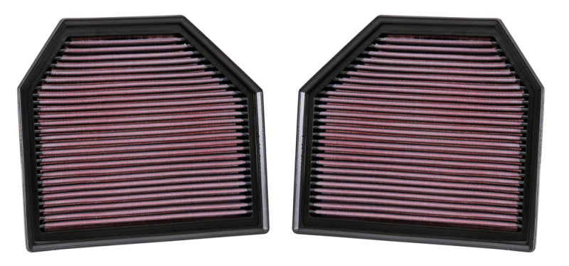K&N Replacement Air Filter for 2011-2015 BMW M3 M4 M5 M6 3.0L & 4.4L V8 | Part Number 33-2488