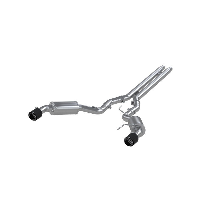 MBRP Armor Pro Series Cat Back Exhaust System for 2015-2017 Ford Mustang GT with 3-inch Dual Split Rear Exit and Carbon Fiber Tips