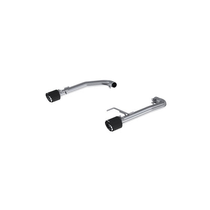MBRP Armor Pro Series Axle Back Exhaust System for 2015-2019 Ford Mustang with 2.3L EcoBoost - Dual Carbon Fiber Tips