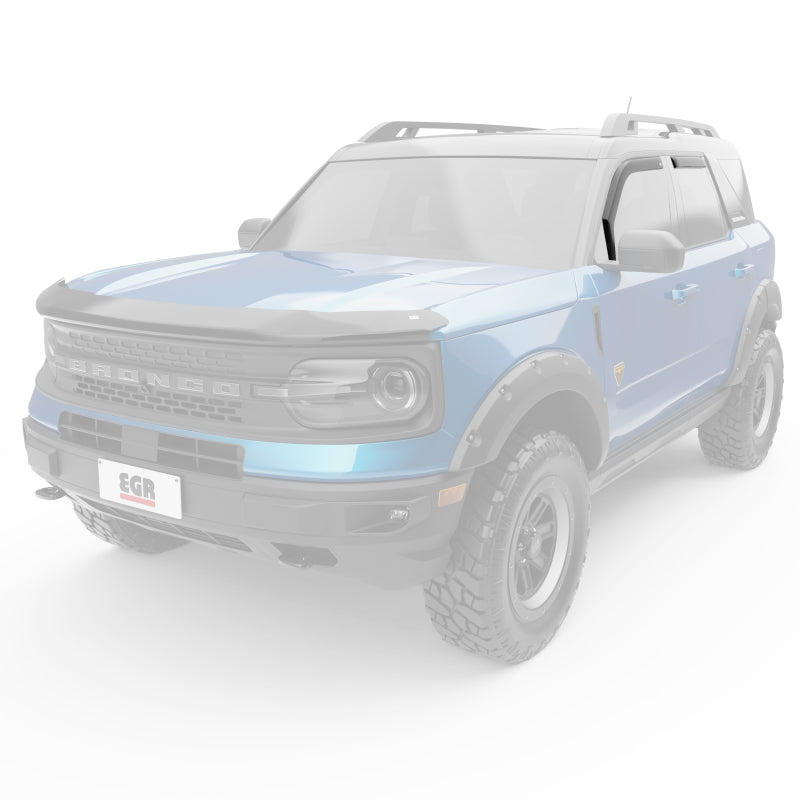EGR 573561 In-Channel Window Visors for Ford Bronco Sport (2021-2023) — Smoked Dark Smoke Finish