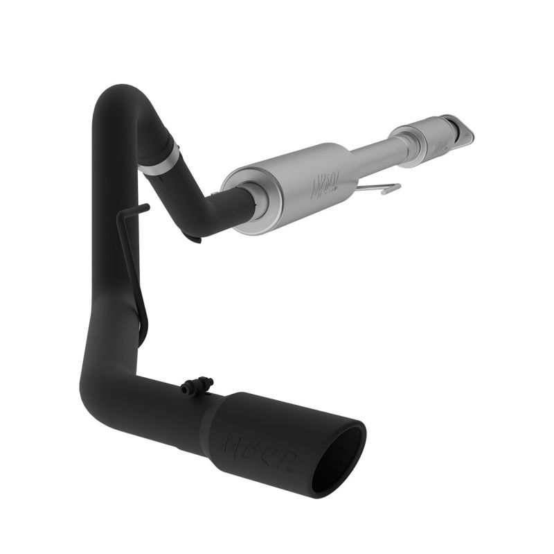 MBRP Armor BLK Series 3-inch Cat Back Exhaust System for 2015-2016 Ford F-150 5.0L, Single Side Exit with Black Coating