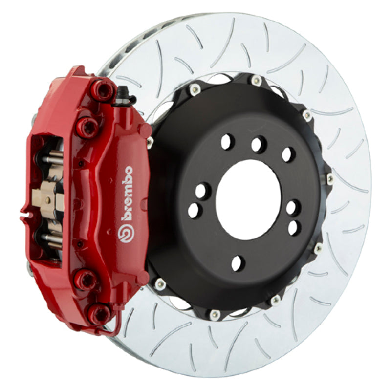 Brembo 99-04 996 Rear GT BBK 4-Piston Cast Slotted Rotor with Red Finish