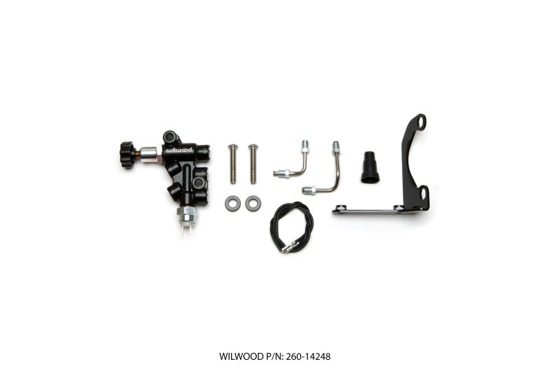 Wilwood Tandem Remote Master Cylinder Mounting Bracket Kit with Proportioning Valve – Left Hand