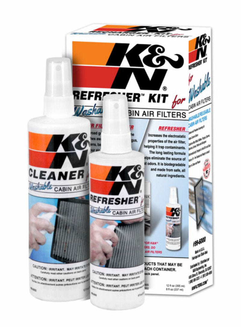 K&N Engineering Cabin Filter Cleaning Kit (Part No. 99-6000) for Washable Cabin Air Filters