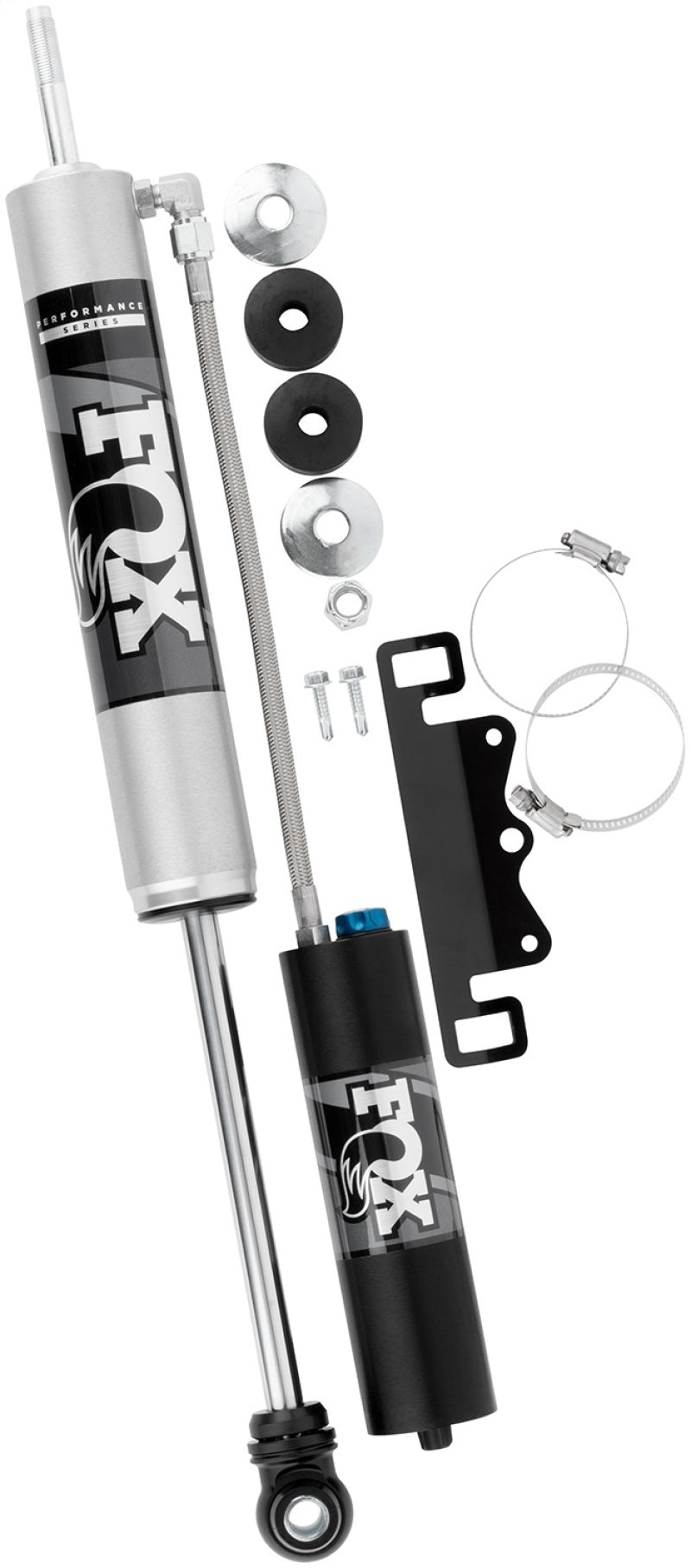 FOX Performance Series Remote Reservoir Adjustable Front Shocks for 2017 Ford F-250/F-350 with 0-1.5 inch Lift - Part #985-26-161