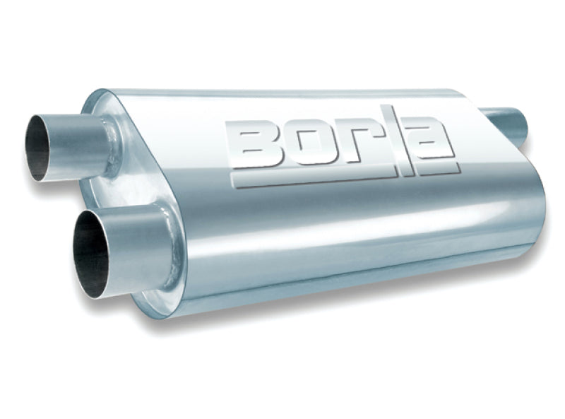 Borla Universal Oval Transverse 2.5-Inch Inlet/Outlet Turbo XL Muffler Part #40477