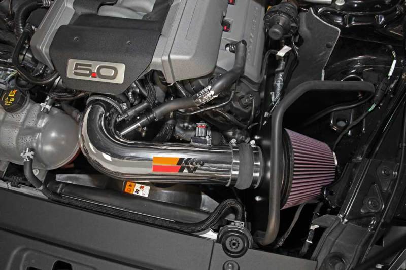 K&N Engineering 69-3535TP Cold Air Intake System for 2015-2017 Ford Mustang GT 5.0L V8