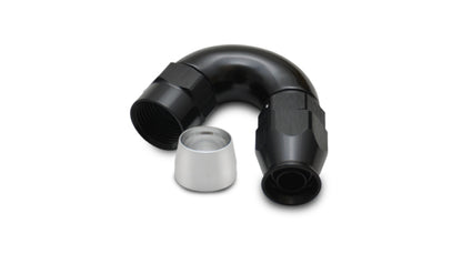 Vibrant -8AN 150 Degree High Flow Hose End Fitting for PTFE Lined Hose