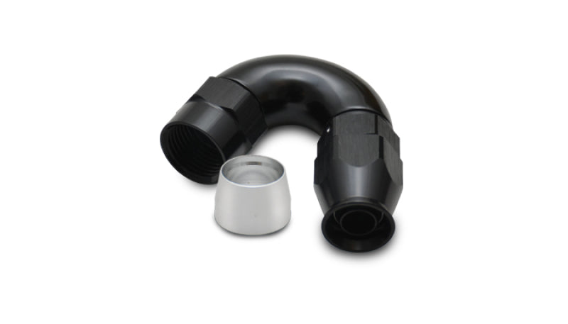 Vibrant -6AN 150 Degree High Flow Hose End Fitting for PTFE Lined Hose